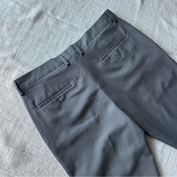 Kenneth Cole Reaction Charcoal Trousers Pants dressy suit size 34x32 - Picture 8 of 9